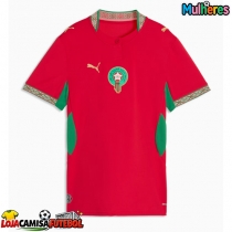 Camisa de Futebol Marrocos Equipamento Principal Mulheres Mundo 2026 Manga Curta